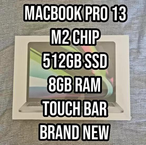$2,000 Apple Macbook Pro 13 8GB RAM 512GB SSD M2 Pro Chip Brand New