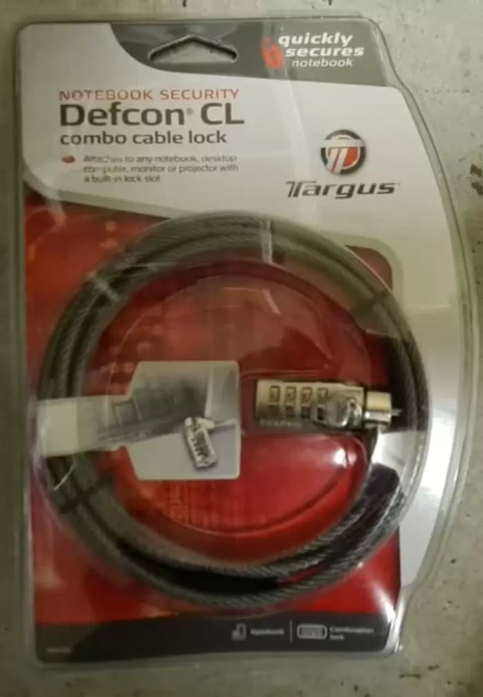 $19 Defcon Laptop notebook cable locker
