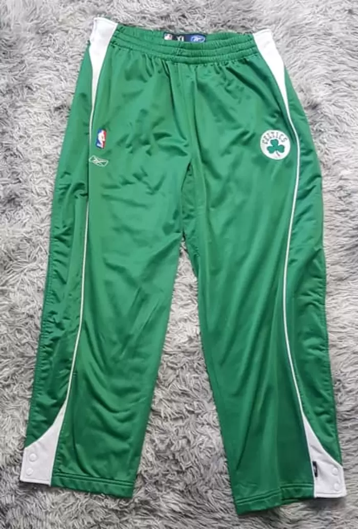 $80 Boston Celtics NBA Green Warm Up Break Away Track Pants (XL)